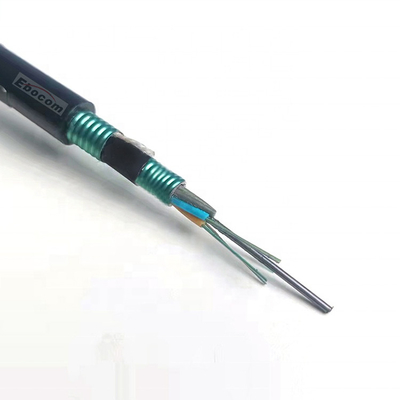 High quality  GYTA53 Fiber Optic Cable 60 core with G652D strength communication