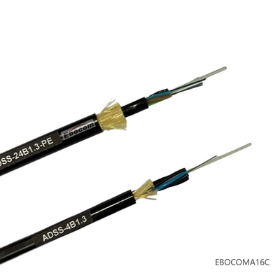 ADSS Cable Single Mode SM G652D Double jacket PE/AT 4 to 144 core Span 100 to 1000 Outdoor Aerial Fiber Optic Cable ADSS