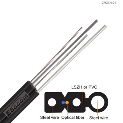 GJYXCH FTTH Optical Fiber Cable  G657A Single Mode Fiber Outdoor/Indoor application telecommunications wire distribution