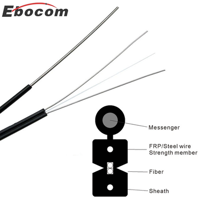 GJYXFCH FTTH Drop Cable Single mode G657A G652D Fiber 1 core White or Black JacketLSZH FRP strengh