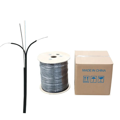 LSZH Jacket Black Outdoor Drop Cable G652D G657A1 2.0x5.0mm Steel Wire Strength Member