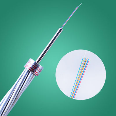 OPGW Ground Wire Cable 36  48 72 144 288  Core For Tower 220KV Line Construction