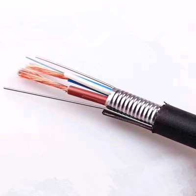 OPLC Photoelectric Composite Hybrid Cable 4 Core Fiber Optic Cable With Copper Wire