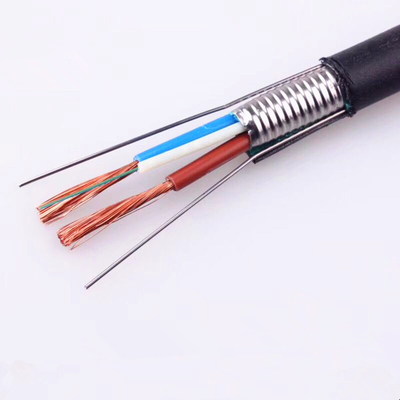OPLC Photoelectric Composite Hybrid Cable 4 Core Fiber Optic Cable With Copper Wire