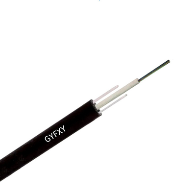 Outdoor Non-Metallic FRP Aerial GYFXY Cable 4 6 8 12 Core Single Mode G652D Fiber Optic Cable