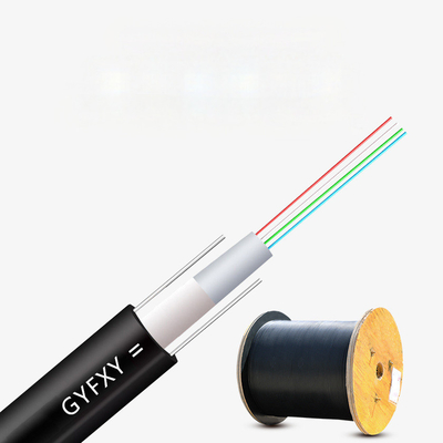 Outdoor Non-Metallic FRP Aerial GYFXY Cable 4 6 8 12 Core Single Mode G652D Fiber Optic Cable
