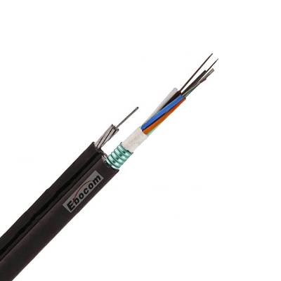 Figure 8 GYTC8S en extérieur câble à mode unique en fibre optique en fil d'acier à plusieurs cœurs noir de 2 à 96 cœurs