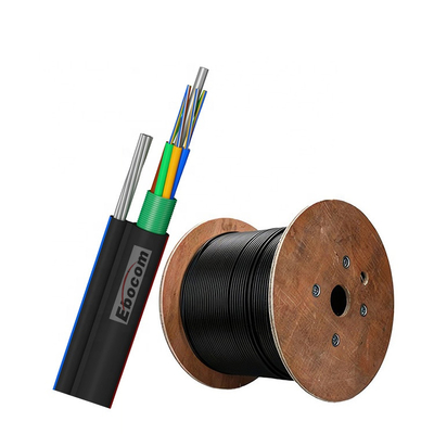 Cable à fibre optique extérieur GYTC8A/S figure 8 G652D G657A1 G657A2 mode unique 2 12 24 36 48 72 câble de messagerie en acier au noyau