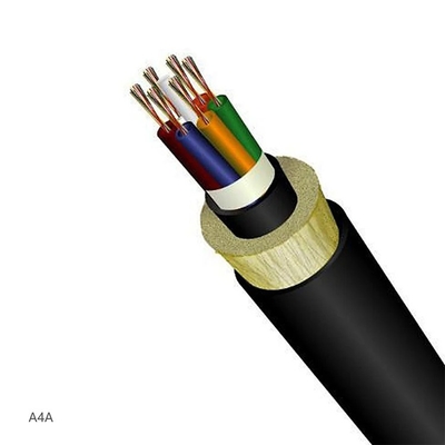 Cable à fibre optique ADSS extérieur 24 noyau SM G652D en portée 50 double veste faible perte haute vitesse