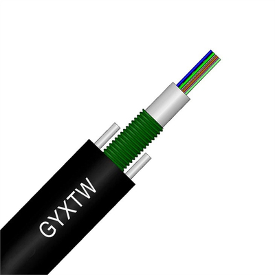 Construction de conduits à fibre optique GYXTW blindé extérieur en mode unique 2-24