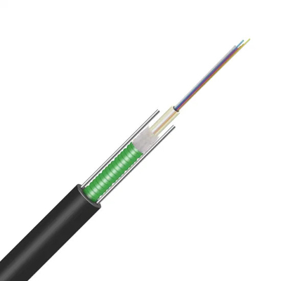 2-24 câble à fibre optique à tube central GYXTW à distance de 24 m et certifié ISO45001