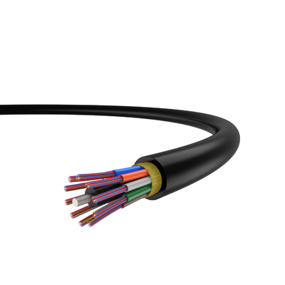 Cable à fibre optique blindé extérieur avec membre de résistance FRP pour longue distance
