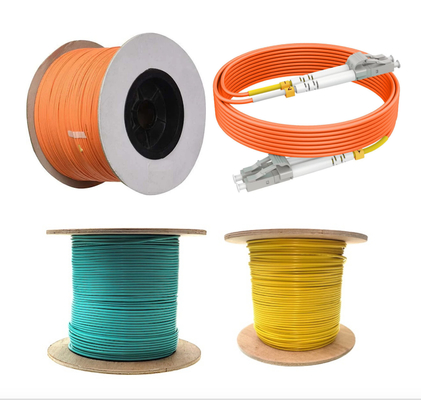 2.0 3,0 mm câble optique en fibre optique à l' intérieur avec enveloppe LSZH ou PVC 0,9 mm fibre tampon étroite pour les câbles de patch SM OM1 OM2 OM3 OM4