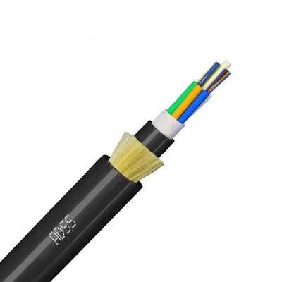 24 cœurs ADSS entièrement diélectrique autoportant ADSS câble à fibre optique SM G652D avec fil d'aramide