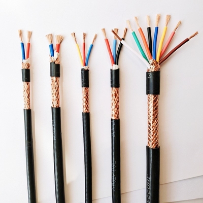 RVVP 0,3 mm2 ~ 2,5 mm2 Double câble flexible blindé 2 ~ 6 cœurs câbles de signal de sécurité