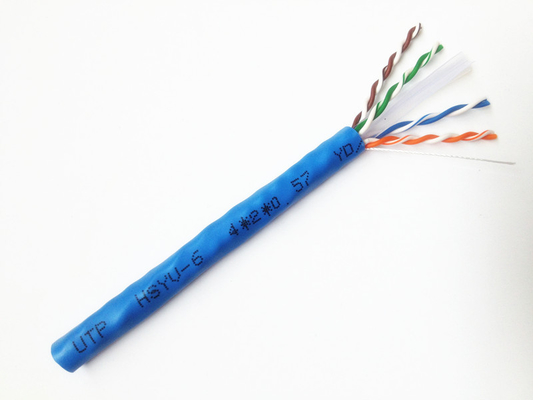 CAT-6a FTP UTP CAT6 Lan câble CAT 6 24AWG fil de cuivre enfilé pour le port de commutation