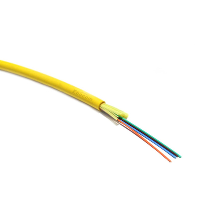 Câble à fibre optique d'intérieur 2 cœurs GJFJH G657A, gaine LSZH, facile à dériver, pour câblage de bâtiment et réseaux FTTH