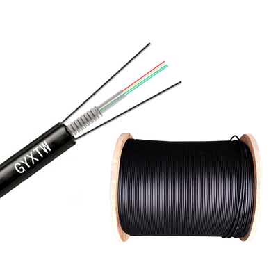GYXTW 4 câble à fibre optique mono-mode G652D bande d'acier standard blindée haute résistance à la traction pour projets de télécommunications extérieurs