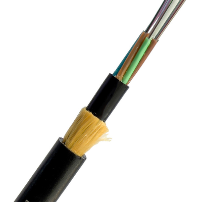 Tout câble à fibre optique autoportant au dielectrique à 24 cœurs de portée de 1000 m pour les infrastructures réseau