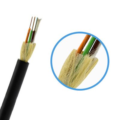 Câble à fibre optique autoportant entièrement diélectrique 48 96 âmes Portée 100m SJ Pour la construction de réseaux