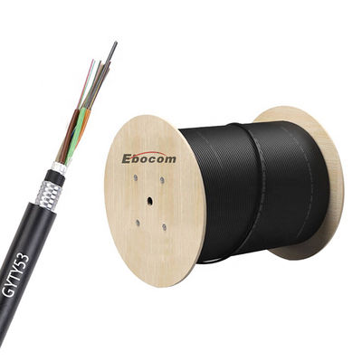 Direct duct GYTY53 câble à fibre optique 12 24 36 48 noyau système de câblage de pose en filets