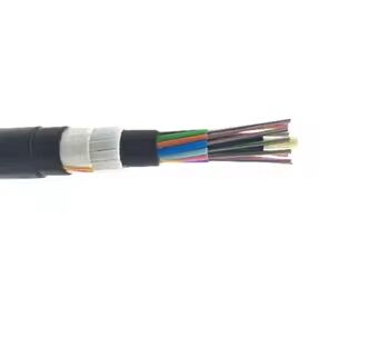 Cable de fibre en FRP plat blindé à l'extérieur à l'épreuve des rongeurs avec double veste